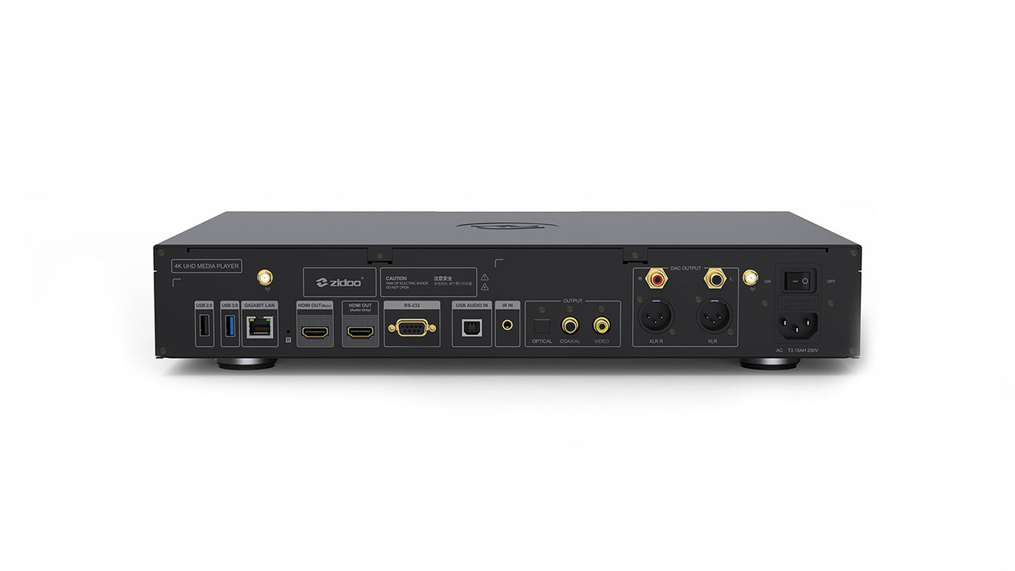 Zidoo UHD 5000 Android 4K Mediaplayer Zidoo